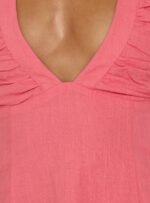 Claudiana Gathered Halter Top Coral - Image 6