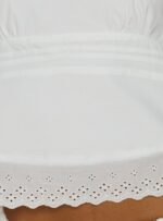Sakai Broderie Detail Top White - Image 6