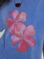 Watercolour Daydream Oversized Graphic Tee Washed Blue - Image 6