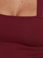 Ghisella Square Neck Halter Top Cherry - Image 6