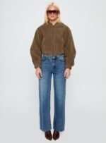 Saving Up Mid Rise Straight Leg Studded Jeans Mid Blue - Image 7