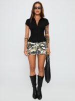 Cottesloe Blouse Top Textured Black - Image 7
