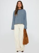 Bloom Long Sleeve Chocolate Sea Stripe - Image 7