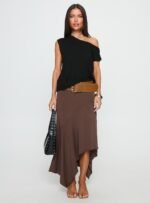 Ashfield Off Shoulder Top Black - Image 7
