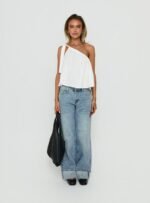 Serenitia Mid Rise Relaxed Cuff Jeans Light Vintage Wash - Image 7