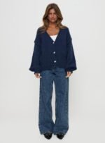 Yasmyn Knit Cardigan Royal Blue - Image 6