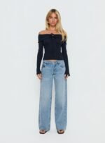 Ellanor Low Rise Slouch Denim Jean Washed Mid Blue Wash - Image 7