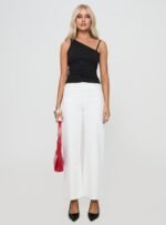 Fawcett High Rise Straight Leg Jeans White - Image 7