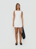 Lukea Sleeveless Mini Dress White - Image 7