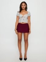 Can't Sleep Skort Burgundy - Image 7