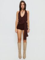 Baseline Low Rise Rib Shorts Chocolate - Image 6