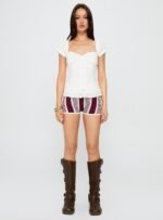 Suiter Frill Detail Top White - Image 7