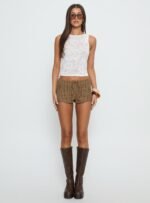 Ronnee Lace Up Shorts Brown Stripe - Image 7