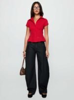 Cottesloe Blouse Top Red - Image 7
