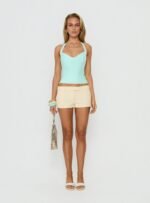 Sefina Bandage Halter Neck Top Aqua - Image 7