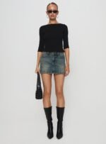 Elaia 3/4 Sleeve Top Black - Image 7