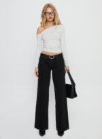 Ellanor Low Rise Straight Leg Jean Washed Black - Image 7