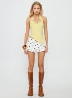 Appreciation Tailored Mini Shorts White Polka - Image 7