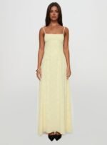 South Of France Maxi Dress Yellow Petite - Image 13