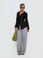Shapeshifter Twist Long Sleeve Shirt Black - Image 6