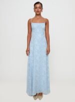 South Of France Maxi Dress Blue - Image 8