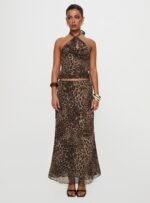 Eleganza Maxi Skirt Leopard - Image 13