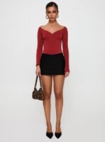 Loveydove Bodysuit Burgundy - Image 7