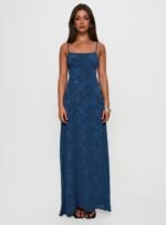 South Of France Maxi Dress Navy - Image 7