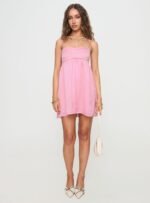 Ortega Mini Dress Pink - Image 7
