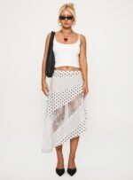 Rennar Maxi Skirt White / Polka Dot Petite - Image 2