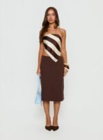 Baseline Rib Midi Skirt Chocolate - Image 7