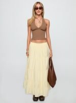 Garden Party Maxi Skirt Lemon - Image 7