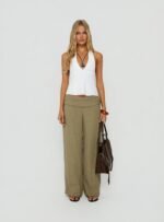 Claudiana Gathered Halter Top White - Image 7