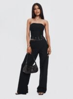 Passionette Trousers Black Petite - Image 7