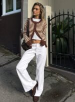 Buenos No Waist Low Rise Straight Leg Jeans White - Image 10