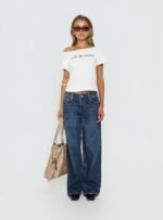 Serenitia Mid Rise Relaxed Jeans Dark Blue Wash - Image 9