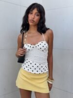 Marguerite Halter Top White Polka - Image 9