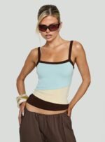 Maezo Spliced Tank Top Blue / Yellow - Image 8