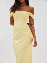 Azura Off The Shoulder Maxi Dress Yellow - Image 8