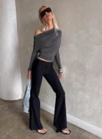 Kinkirk Flared Pants Black Petite - Image 11