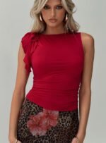 Rendezvous Top Crimson - Image 10