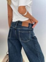 Serenitia Mid Rise Relaxed Jeans Dark Blue Wash - Image 10