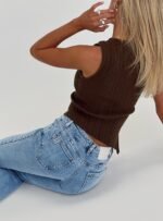 Magic Mirror Mid Rise Bootleg Jeans Ice Wash - Image 10