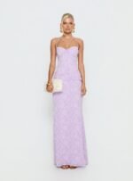 Love From Portofino Corset Maxi Dress Lilac - Image 9