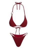 Aimi Glitter Tie Side Bikini Bottoms Red - Image 5