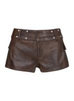 Born To Ride Shorts Washed Brown - Image 5