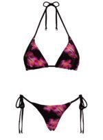 Fluera High Side Tie Bikini Bottoms Black Multi - Image 5