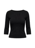 Elaia 3/4 Sleeve Top Black - Image 15