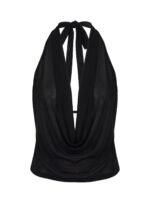 Carefree Days Cowl Neck Top Black - Image 11