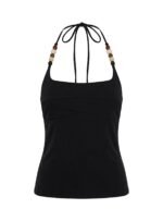 Cherise Bead Detail Top Black - Image 8